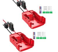 2 fusibili adattatori per batterie al litio ad alta corrente da 18 V, cavo terminale da 12 gauge per batteria da 18 V telecomando giocattolo e adattatore per batteria robotica