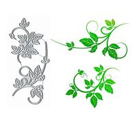 2 fustelle in metallo per rami a molla, con foglie di fiori a molla, stencil per decorazioni fai da te, biglietti d'invito, scrapbooking, album, goffratura decorativa, fustelle di carta