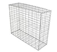 2 Gabbioni per Sassi da Giardino e da Esterno 100cm x 80cm x 30cm in Acciaio