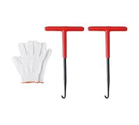 2 ganci a molla di scarico per moto, maniglia a T, per rimozione di moto da cross, maniglia a T