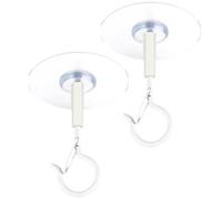2 ganci adesivi per ceiling - 2 ganci autoadesivi per decorazione domestica, ganci da parete antivento, strisce luminose a LED, a , facili da montare per interni ed esterni
