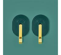 2 ganci autoadesivi per asciugamani, ad alta capacità portante, multifunzionali, in ABS, per bagno, cucina, casa, asciugamani, borse, vestiti, ombrelli