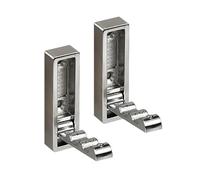 2 ganci da parete pieghevoli in metallo robusto gancio pieghevole per bagno e ingresso per appendere cappotti, asciugamani, cappelli, zaini, ganci a vite