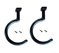 2 ganci da tavolo da biliardo in ferro con viti per organizzare lo snooker triangolo rack e ponte, progettati per il montaggio sotto o lungo un tavolo da biliardo, finitura antiruggine (nero)