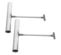 2 ganci di sollevamento for tombini resistenti in acciaio inossidabile a forma di T for la rimozione efficiente del coperchio dello scarico e delle saracinesche for uso municipale e commerciale