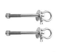 2 ganci in acciaio per power rack squat ganci per altalena resistenti per fasce di resistenza multiple e sedie da giardino
