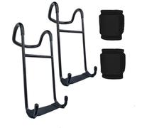 2 Ganci Manubri Resistenti Supporto Portaoggetti Con 2 Tutori Polso 220 Libbre Gancio Antiscivolo Pesi Liberi For Sollevamento Pesi,Panca Fitness,Stacco Da Terra,Squat,Casa,Esterno,Donne,Uomini