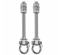 2 ganci per altalena, resistenti, in acciaio inox 304, staffe a vite per esterni, per yoga, amaca, sedie sospese, sacco da boxe