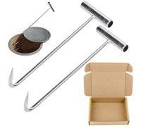 2 ganci per canali, per sollevamento carichi pesanti, gancio per canale, gancio per canale, gancio per canale, gancio per canale, gancio per canale, 30 cm, colore argento