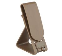 2 Ganci per Cuffie Tattiche, con Clip per Cintura, per Cintura Molle Supporto per Cuffie Accessori per Auricolari(Brown)