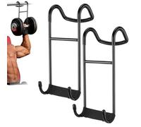 2 Ganci per Manubri,Ganci per Manubri Spotter,Ganci per Sollevamento Pesi,Capacità Di 102 Kg,Attacco per Bilanciere,Sollevamento Pesi, Allenamento Su Petto e Spalle