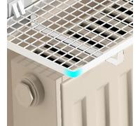 2 ganci per mensole per termosifoni progettati per creare spazio extra per riporre e asciugare sulla parte superiore del radiatore senza danneggiare pareti o infissi (bianco)