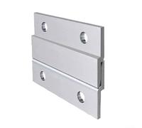 2 ganci per quadri a forma di Z, staffe in alluminio resistente per esposizione a parete, supporti invisibili per cornici e opere d'arte all'aperto, accessori di montaggio (D)