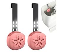 2 ganci regolabili in silicone per WC | Supporto per WC da interni, per bagno, casa, uso quotidiano, hotel, ufficio, viaggi, camper, camera degli ospiti