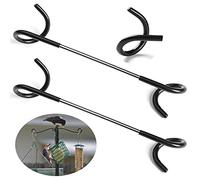 2 ganci regolabili per avvolgere gli uccelli, attacco per palo per mangiatoia per uccelli, braccio di alimentazione extra, gancio per palo aggiuntivo, accessori per mangiatoie per uccelli da appendere