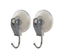 2 ganci resistenti con design a ventosa a leva, per bagno e cucina, realizzati in robusto materiale ABS (1 pezzo)