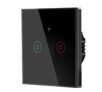 (2 Gang-Nero350)ZHOUBA Smart Life Smart Switch Telecomando Wireless Interruttore Compatto Automazione