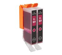 2 GB Inks - Cartucce di inchiostro magenta per sostituire Canon CLI-521M compatibile/non OEM per stampanti PIXMA