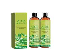 2 gel organico all'aloe vera, cura della pelle per il corpo e il viso, gel di aloe, idratante e nourishing, ideale per la pelle asciutta e stressata