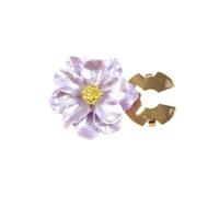 2 gemelli eleganti con fiori di Gardenia perlati lucidi e bottoni for colletto da uomo - Clip decorative for coprimaniche floreali