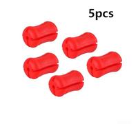 2-Generation - Supporto per canna da pesca a sfera con foro per gancio per canne da pesca, in silicone, si illumina al buio, resistente ai graffi, confezione da 5 (rosso)