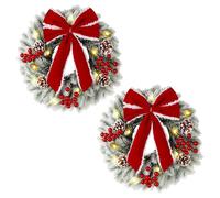 2 Ghirlande Natalizie Illuminate, Ghirlanda Natalizia Pre-Illuminata da 9.2478