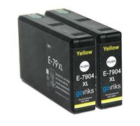 2 Giallo Cartucce d'inchiostro per Epson Workforce Pro WF-4630DWF, WF-4640DTWF