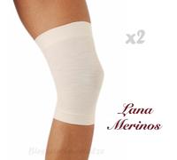 2 Ginocchiere Ginocchiera Termica in LANA MERINOS Fascia Elastica per Ginocchio