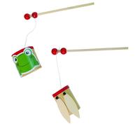 2 giocattoli per creatori di suoni in bambù dall'aspetto adorabile per bambini
