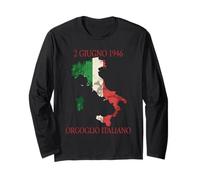 2 Giugno 1946 Festa della Repubblica Mappa Tricolore Maglia a Manica