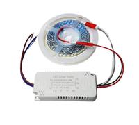 (2 giunti saldati) Striscia LED a corrente costante pieghevole 7MM-180D 5B9CX2 2835 Type-S con driver LED da utilizzare nei lampadari.(Conbintion 2)