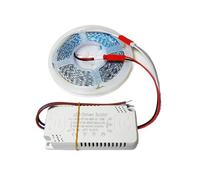(2 giunti saldati) Striscia LED a corrente costante pieghevole 7MM-180D 5B9CX2 2835 Type-S con driver LED da utilizzare nei lampadari.(Strip (1M))