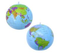 2 globi gonfiabili, globi scolastici, strumenti di mappatura del mondo, accessori per strumenti di apprendimento geografico, lobi mondiali
