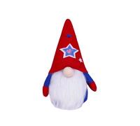 2 gnomi patriottici, decorazioni e gnomi svedesi del 4 luglio, per il giorno dell'indipendenza, per la casa, vassoio a più livelli per festa dei veterani, accessori per feste Hnw912 (rosso, 19 x 10 x