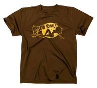 #2 Gold Sopranos Bada Bing Mafia, maglietta cult Gangster marrone L