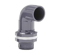 2 Gomiti Di Ingresso E Uscita In UPVC Grigio Resistente, ID 20 25 32 40 50MM, Raccordi Di Scarico Resistenti For Tubi Dell'acqua For Acquari(32MM)