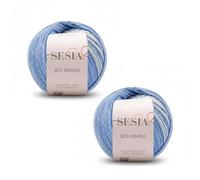 2 Gomitoli 100% Cotone biologico, Sesia Bio Bimbo, (Fantasia - 1631, 2)