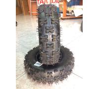 2 Gomme Anteriori 4.10-6 Per Mini Quad 2T 49cc Ruote Da 6"