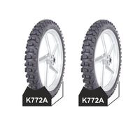 2 GOMME COPERTONI PNEUMATICI TASSELLATO KENDA PIAGGIO SI CIAO BRAVO 2.50 - 17