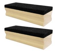 2 gomme da lavagna, con manico in legno, spesse gomme per la pulizia della lavagna bianca, gomme silenziose e prive di polvere, materiale scolastico