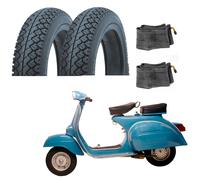 2 GOMME PNEUMATICO COPERTONE + CAMERE D'ARIA 2.75.9 PIAGGIO VESPA 50 R L N UM121