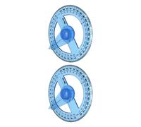 2 goniometri a cerchio a 360 gradi, strumento di disegno per la matematica, per la misurazione del disegno scolastico e l'ufficio