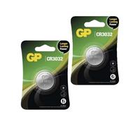 2 Gp CR3032 Batteria Al Litio 3V a Moneta Bottone Dl3032 Cina Scadenza 2031 1bl