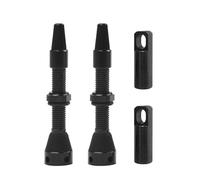 2 gradini per valvole tubeless per tubeless, steli della valvola a vuoto in lega in lega in alluminio con strumento di rimozione del nucleo della valvola per la riparazione della (40 mm)