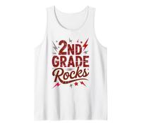 2° Grado Rocks First Day Band Teacher Besties Autografo Canotta
