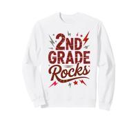 2° Grado Rocks First Day Band Teacher Besties Autografo Felpa