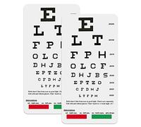 2 grafici oculari, tabelle oculari tascabili, grafico tascabile Snellen e Rosenbaum per esami oculistici (2 in 1)