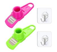 2 Grattugie Per Aglio, 2 Ganci Trasparenti, Grattugia Per Aglio, Mini Grattugia Creativa, Aiutante In Cucina