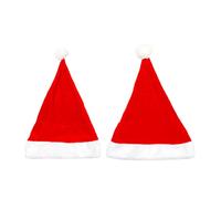 2 graziosi cappelli da Babbo Natale in peluche per mamma e bambino, adatti per feste di compleanno, feste di Natale, adulti, uomini, donne, neonati, genitori-figli