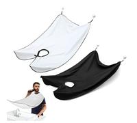 2 grembiuli da barba, mantello da barba, grembiule per uomo, beard catcher Apron, impermeabile, antiaderente, con 4 ventose, regalo per uomini
